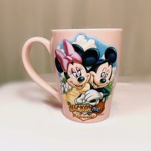Mickey & Minnie coffee cup mug light pink color dishwasher & microwave safe